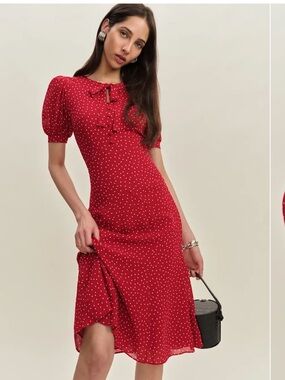 open lace back dress Reformation // Satin Zenni Mini Dress  VSP Consignment